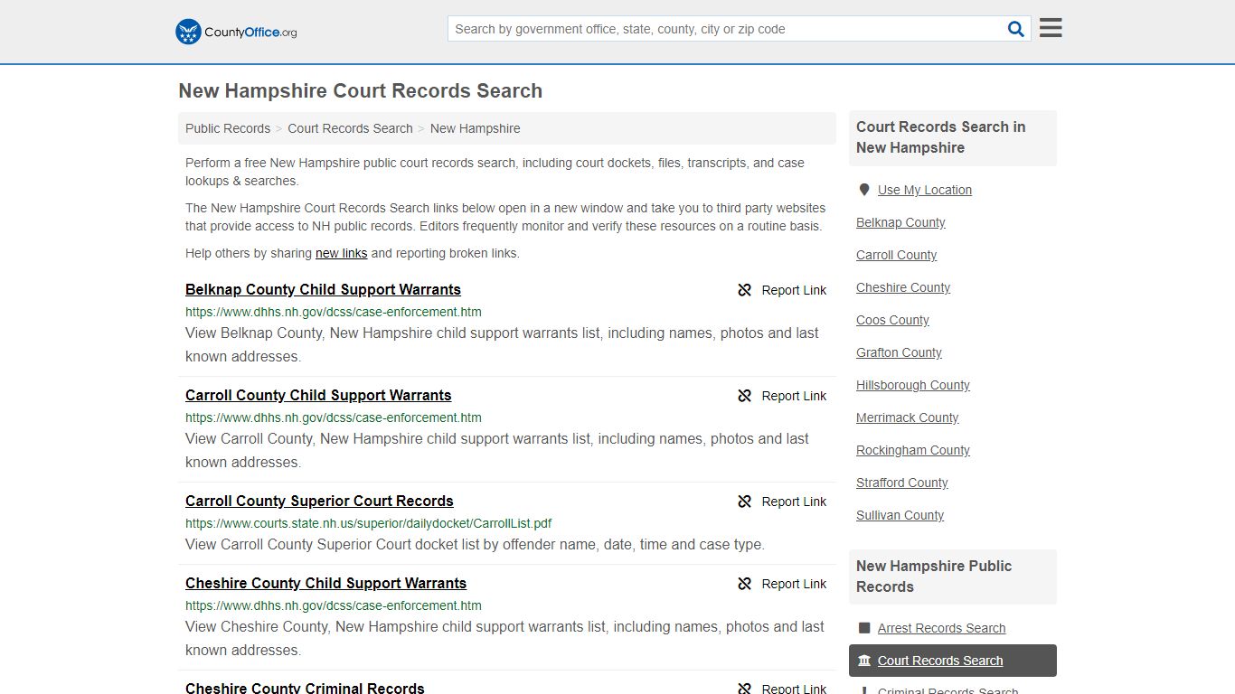 Court Records Search - New Hampshire (Adoptions, Criminal ...